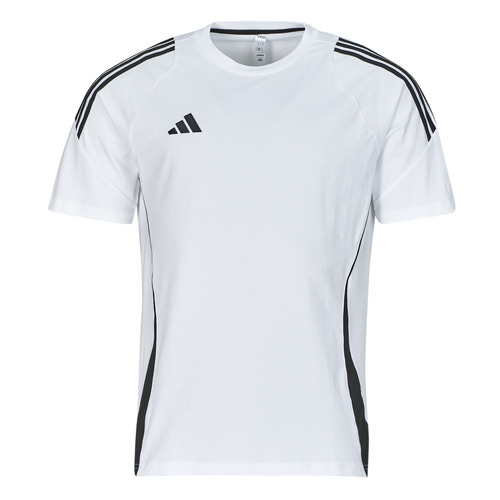 Textil Homem T-Shirt mangas curtas Swift adidas Performance TIRO24 SWTEE Branco / Preto