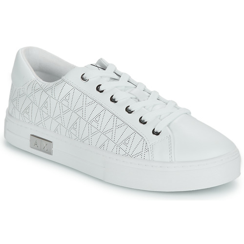 Sapatos Mulher Sapatilhas silver Armani Exchange XDX142 Branco