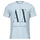 Textil Homem T-Shirt mangas curtas glass Armani Exchange 8NZTPA Azul / Céu