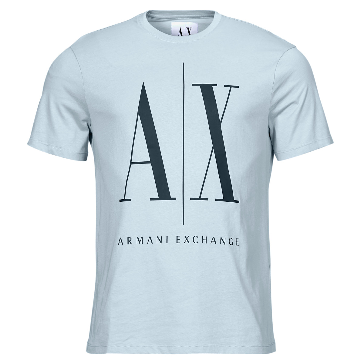 Textil Homem T-Shirt mangas curtas glass Armani Exchange 8NZTPA Azul / Céu