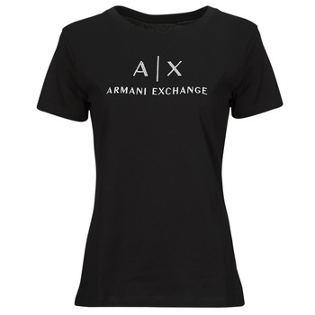 Textil Mulher T-Shirt mangas curtas Armani giorgio Exchange 3DYTAF Preto