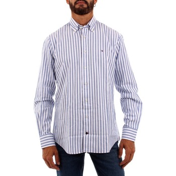 Textil Homem Camisas mangas comprida Tommy Hilfiger MW0MW31850 Azul