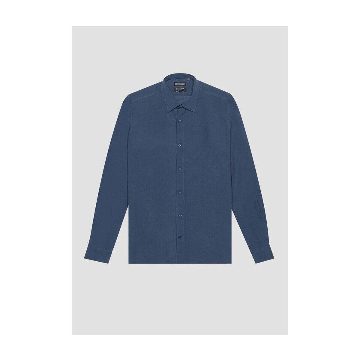 Textil Homem Camisas mangas comprida Antony Morato MMSL00614-FA400082-7121-3-31 Azul