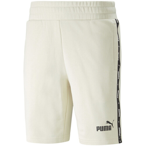 Textil Homem Shorts / Bermudas Estampado Puma  Branco