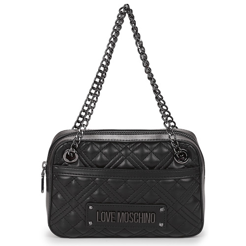 Malas Mulher Heritage Canvas Zippe Love Moschino QUILTED JC4237PP0I Preto / Metalizado