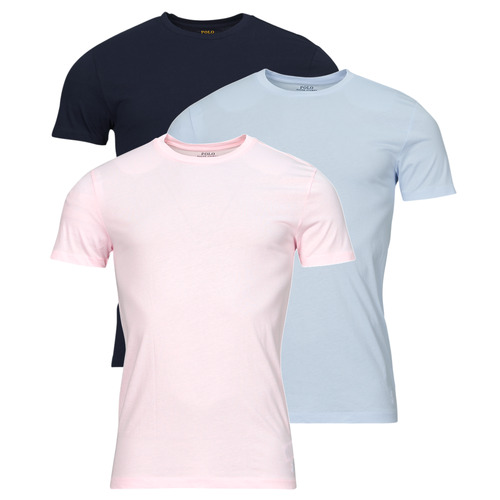 Textil Homem T-Shirt mangas curtas T-shirt a stampa floreale in jersey stretch S / S CREW-3 PACK-CREW UNDERSHIRT Azul / Marinho / Rosa