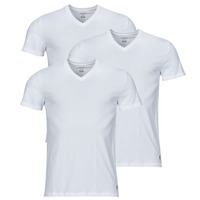 Textil Homem T-Shirt mangas curtas Artigos De Decoração S / S V-NECK-3 PACK-V-NECK UNDERSHIRT Branco / Branco / Branco