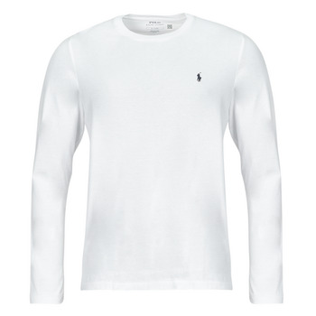 Textil T-shirt mangas compridas Polo Ralph Lauren LS CREW NECK Branco