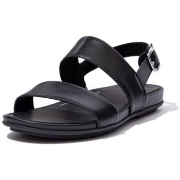 Sapatos Mulher Sandálias FitFlop GRACIE LEATHER BACK-STRAP SANDALS ALL BLACK Preto