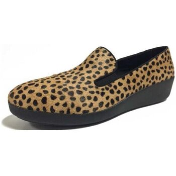 Sapatos Mulher Sabrinas FitFlop F-POP TM SKATE Leopard Preto