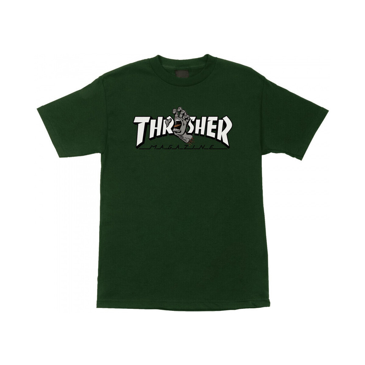 Textil Homem T-shirts e Pólos Santa Cruz T-shirt thrasher screaming logo ss Verde