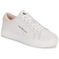 Sapatos Mulher Sapatilhas sneakers calvin klein jeans jerrold s0615 multi black CLASSIC CUPSOLE LOWLACEUP LTH Branco / Rosa