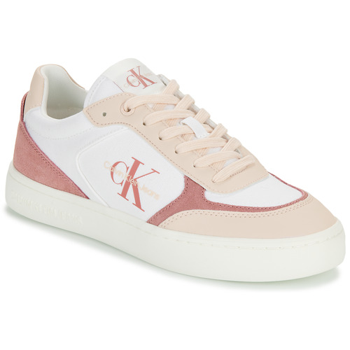 Sapatos Mulher Sapatilhas Calvin Sneakers Klein Jeans CLASSIC CUPSOLE LOW MIX ML BTW Branco / Rosa