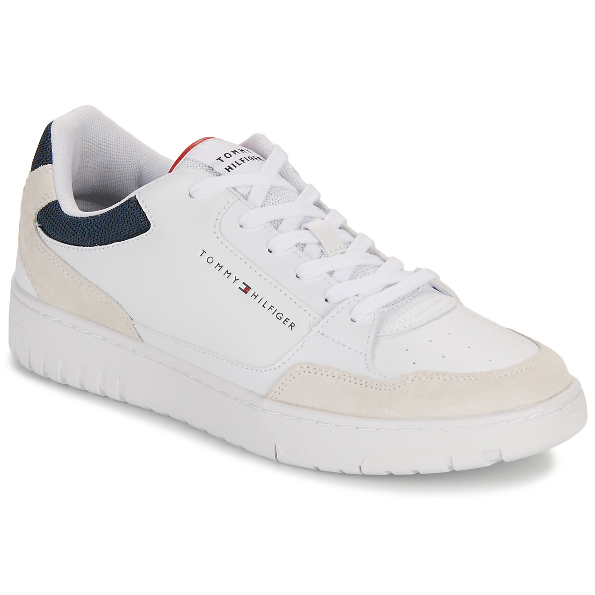 Sapatos Homem Geantă Iconic Tommy Tote Embr Crest AW0AW10770 GUV TH BASKET CORE LTH MIX Branco