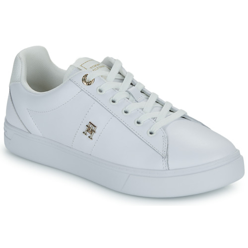 Sapatos Mulher Sapatilhas Pool Tommy Hilfiger ESSENTIAL ELEVATED COURT SNEAKER Branco