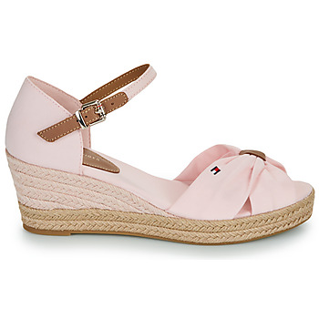 Tommy Hilfiger BASIC OPEN TOE MID WEDGE Rosa