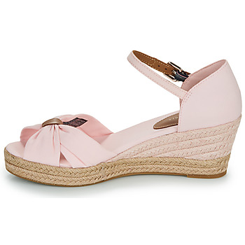 Tommy Hilfiger BASIC OPEN TOE MID WEDGE Rosa