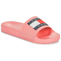 Sapatos Mulher chinelos Tommy Jeans TOMMY JEANS FLAG POOL SLIDE ESS Rosa