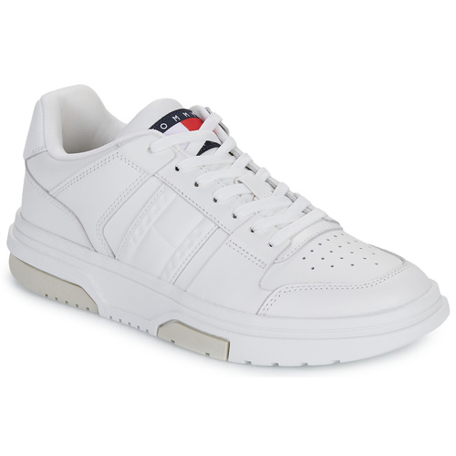 Sapatos Mulher Sapatilhas Tommy Track Jeans THE BROOKLYN LEATHER Branco