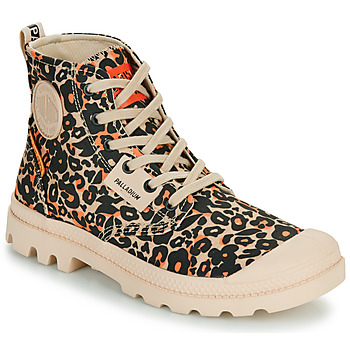 Sapatos Mulher Sapatilhas de cano-alto Palladium PAMPA HI WILD Leopardo