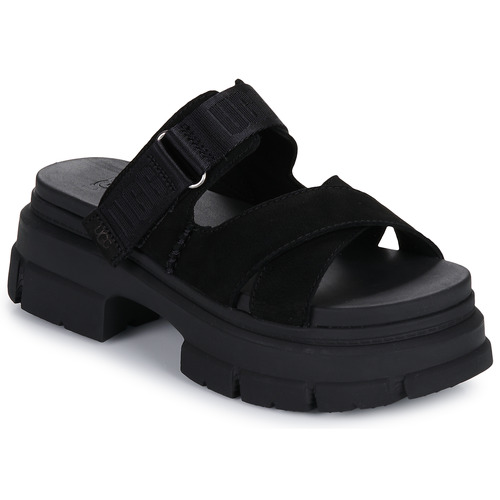 Sapatos Mulher chinelos black UGG ASHTON SLIDE Preto