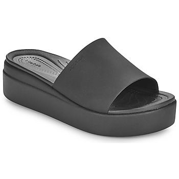 Sapatos Mulher Chinelos Crocs White Brooklyn Slide Preto