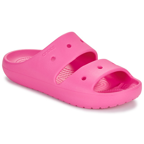 Sapatos Mulher Chinelos Crocs Gummistiefel Classic Sandal v2 Rosa