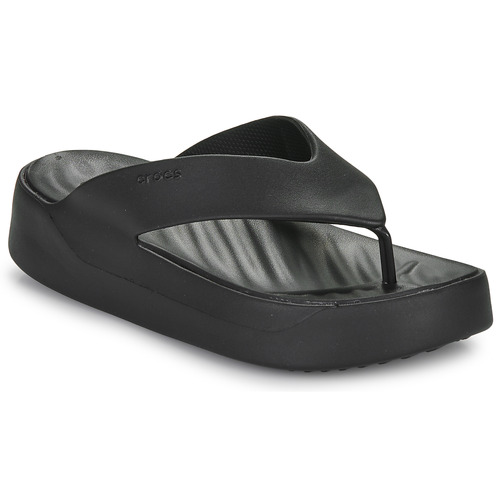 Sapatos Mulher Chinelos Crocs Inspires Getaway Platform Flip Preto