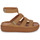 Sapatos Mulher Sandálias Crocs Brooklyn Luxe Gladiator Castanho
