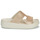 Sapatos Mulher Chinelos Crocs Getaway PlatformGlitterH-Strap Bege
