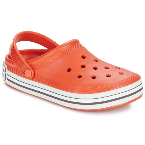 Sapatos Tamancos blackwhite Crocs Off Court Logo Clog Vermelho