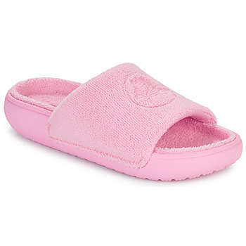 Sapatos Mulher chinelos Crocs Toddle Classic Towel Slide Rosa
