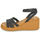 Sapatos Mulher Sandálias Crocs Brooklyn Woven Ankle Strap Wdg Preto