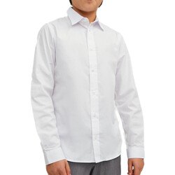 Textil Rapaz T-shirt mangas compridas logo-check short-sleeve shirt  Branco