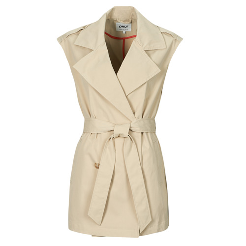 Textil Mulher Trench Only ONLORCHID Bege
