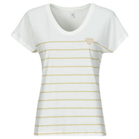 Textil Mulher collarless long-sleeved shirt Toni neutri ONLEMILY Balmain cut-out long-sleeve T-shirt