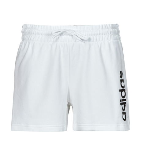 Textil Mulher Shorts / Bermudas Adidas Galaxy Sportswear W LIN FT SHO Branco / Preto