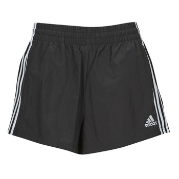 Textil Mulher Shorts / Bermudas adidas hoodie Sportswear W 3S WVN SHO Preto / Branco