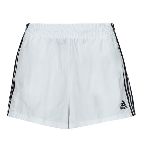 Textil Mulher Shorts / Bermudas Adidas Sportswear W 3S WVN SHO Branco / Preto