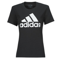 Textil Mulher T-Shirt mangas curtas Adidas prank Sportswear W BL T Preto / Branco