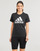 Textil Mulher T-Shirt mangas curtas Adidas prank Sportswear W BL T Preto / Branco