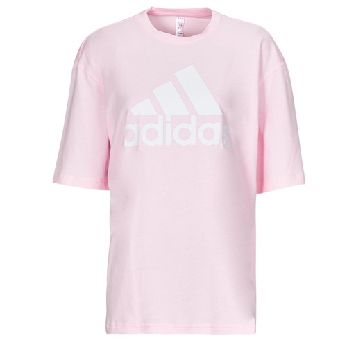 Textil Mulher T-Shirt mangas curtas Adidas Sportswear W BL BF TEE Rosa / Branco
