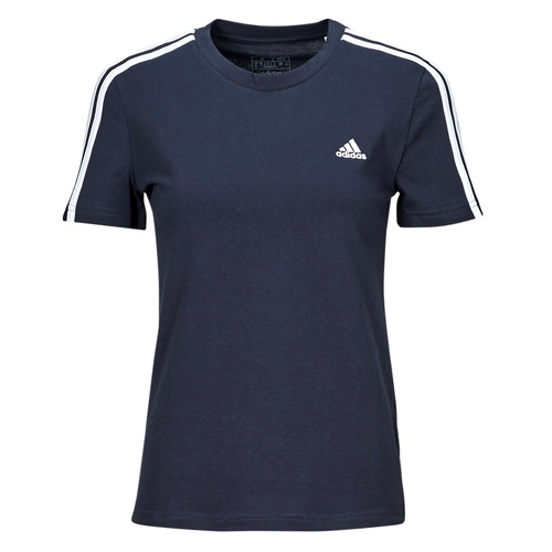 Textil Mulher T-Shirt mangas curtas Adidas germany Sportswear W 3S T Marinho / Branco