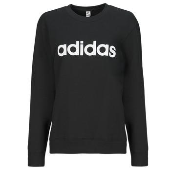 Textil Mulher Sweats boost Adidas Sportswear W LIN FT SWT Preto / Branco