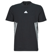 Tesko Homem T-Shirt mangas curtas Adidas Sportswear M FI 3S REG T Preto / Branco