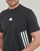 Textil Homem T-Shirt mangas curtas Adidas Sportswear M FI 3S REG T Preto / Branco