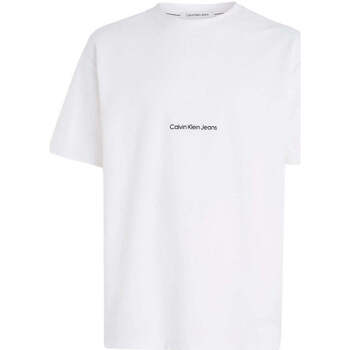 Textil Homem T-shirts e Pólos handbag calvin klein jeans ultralight conv flap bag k60k609304 bds  Branco