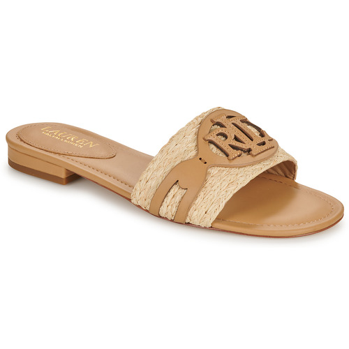 Sapatos Mulher Chinelos Lauren Ralph Lauren ALEGRA-SANDALS-SLIDE Camel