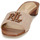 Sapatos Mulher Chinelos Lauren Ralph Lauren FAY LOGO-SANDALS-FLAT SANDAL Conhaque / Bege