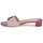Sapatos Mulher Chinelos SNEAKERS BABY BIANCHE FAY LOGO-SANDALS-FLAT SANDAL Violeta / Bege